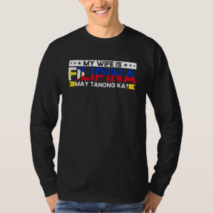Camiseta Bandeira Filipina Masculina Minha Mulher É Filipin