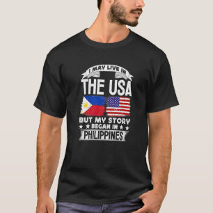 Camiseta Bandeira Filipinas Futebol de Vintage - Orgulho do