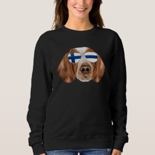 Camiseta Bandeira Finlandesa Cão Springer Spaniel Galês Fin