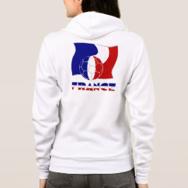 Camiseta Bandeira Francesa com Bola de Futebol