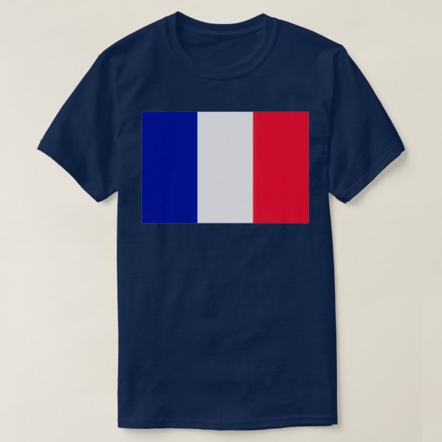 Camiseta Bandeira francesa França (Frente do Design)