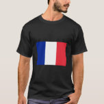 Camiseta Bandeira Francesa (França)<br><div class="desc">Este design inclui a bandeira nacional da França (oficialmente República Francesa, República Francesa), que é um país composto pela França metropolitana na Europa Ocidental e por várias regiões e territórios ultramarinos. A área metropolitana de França estende-se do Mar Mediterrâneo ao Canal da Mancha e ao Mar do Norte, e do...</div>