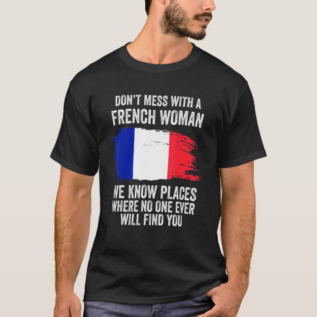 Camiseta Bandeira francesa França (Frente)