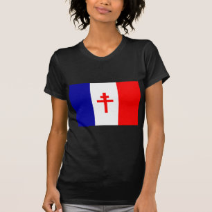 Camiseta Bandeira francesa livre das forças