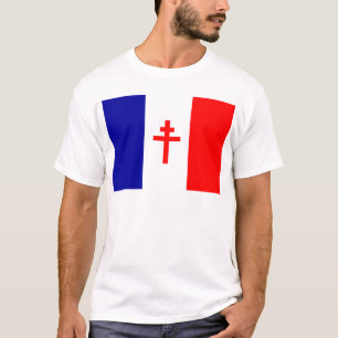 Camiseta Bandeira francesa livre das forças