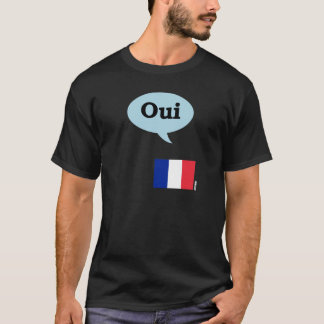Camiseta Bandeira francesa Oui
