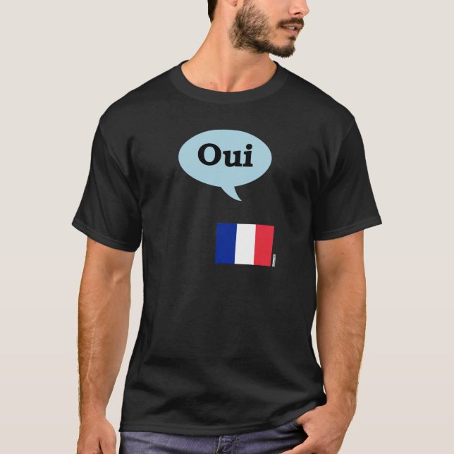 Camiseta Bandeira francesa Oui (Frente)