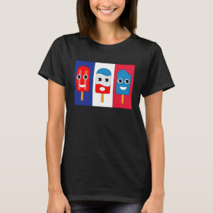 Camiseta Bandeira francesa Pop Bastilha Dia Fête Nationale