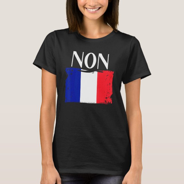 Camiseta Bandeira Francesa Raízes Não (Frente)