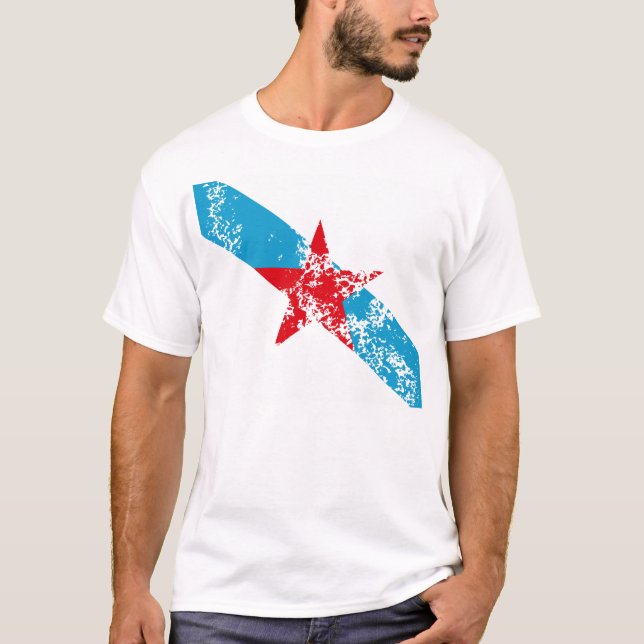 Camiseta Bandeira Galega Estrelada (Frente)