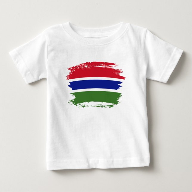 Camiseta Bandeira Gâmbia (Frente)