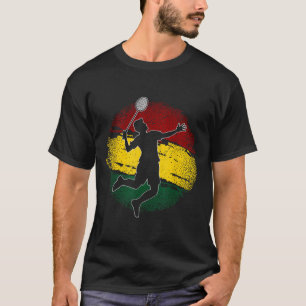 Camiseta Bandeira Gana do Jogador de Badminton