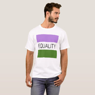 Camiseta Bandeira Genderqueer da IGUALDADE