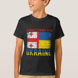 Camiseta Bandeira georgiana-ucraniana - Países Amigos