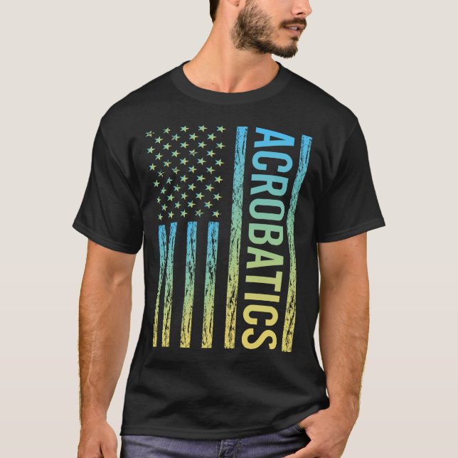 Camiseta Bandeira Gradiente Acrobacias Acrobat (Frente)
