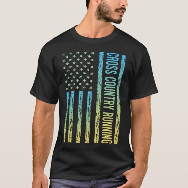 Camiseta Bandeira Gradiente Corrida Cross Country XC (Frente)