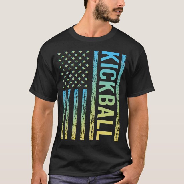 Camiseta Bandeira Gradiente de Kickball (Frente)