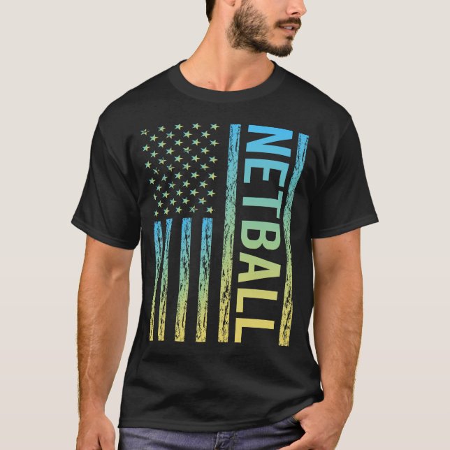 Camiseta Bandeira Gradiente de Netball (Frente)