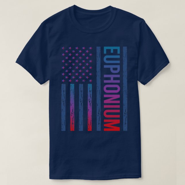 Camiseta Bandeira Gradiente Euphonium Euphoniums (Frente do Design)