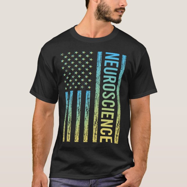 Camiseta Bandeira Gradiente Neurociência Neurocientista (Frente)