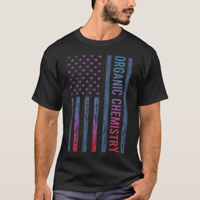 Camiseta Bandeira Gradiente Química Orgânica (Frente)