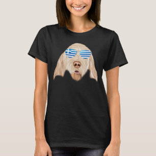Camiseta Bandeira grega Spinoni Italiani Grécia Pocket
