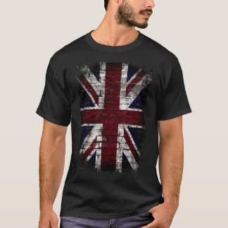 Camiseta Bandeira Grunge do Reino Unido, Grã-Bretanha, Esti