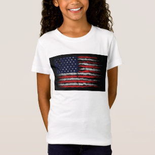 Camiseta Bandeira Grunge EUA