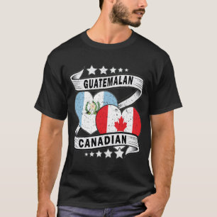 Camiseta Bandeira Guatemala e canadense