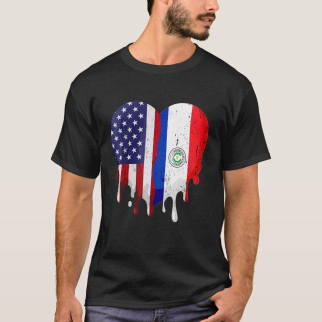 Camiseta Bandeira H do Patrimônio Hispânico Americano do Pa (Frente)