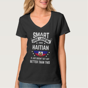 Camiseta Bandeira Haitiana Orgulho Nativo Haiti Raízes Hai