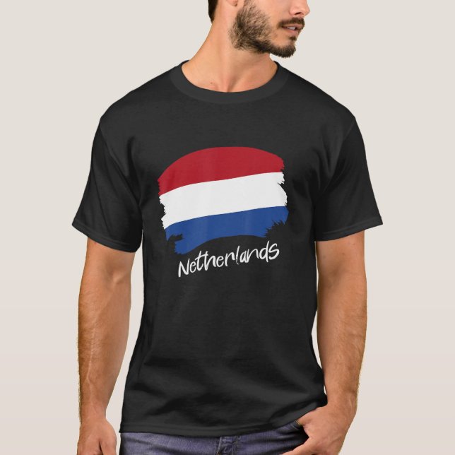 Camiseta Bandeira Holandesa 1 (Frente)