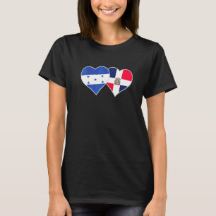 Camiseta Bandeira Hondurenha Dominicana Coração Honduras Do