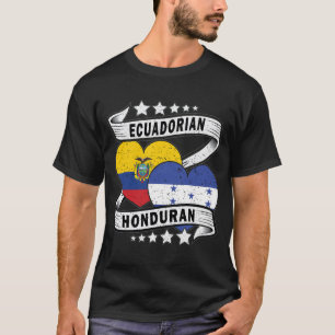 Camiseta Bandeira Hondurenha E Equatoriana