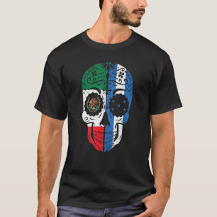 Camiseta Bandeira Hondurenha Mexicana Crânio de Açúcar Hond