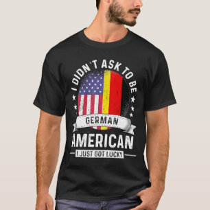 Camiseta Bandeira Humor Cultivada do Patriota Alemão Americ
