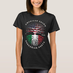 Camiseta Bandeira Húngara Crescente Americana