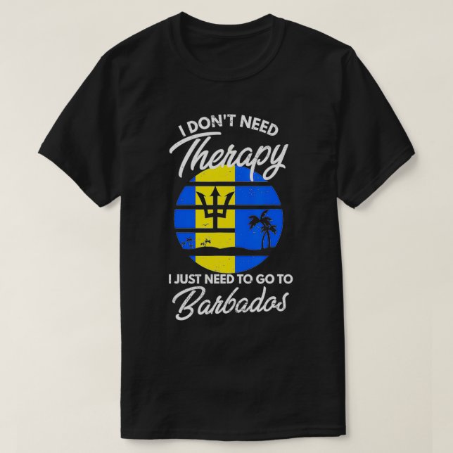 Camiseta Bandeira I de Barbados (Frente do Design)