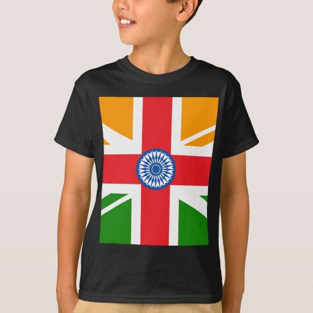 Camiseta Bandeira indiana Anglo (Frente)