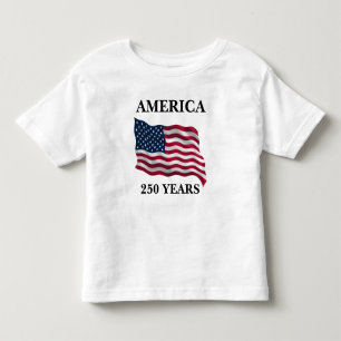 Camiseta Bandeira Infantil América 250 Anos