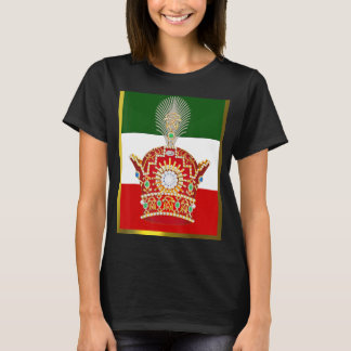 Camiseta Bandeira Irã com Coroa Pahlavi