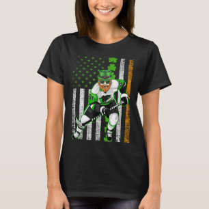 Camiseta Bandeira Irlandesa Americana Bandeira de Hockey So