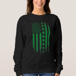 Camiseta Bandeira irlandesa americana do dia de Patrick Pat