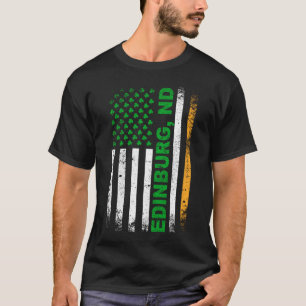 Camiseta Bandeira Irlandesa Americana EDINBURG, ND