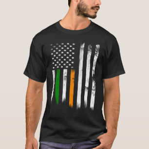 Camiseta Bandeira Irlandesa Americana Patriótica Bandeira d