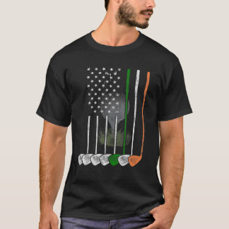 Camiseta Bandeira Irlandesa Americana Vintage Bandeira de G