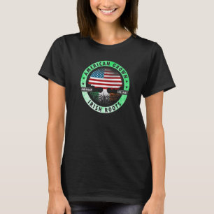 Camiseta Bandeira irlandesa cultivada pelos americanos - Ir