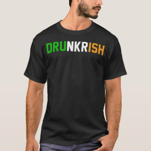 Camiseta bandeira irlandesa da drunkrish