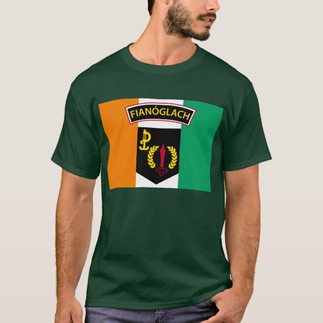 Camiseta Bandeira irlandesa das guardas florestais (Frente)