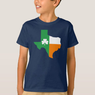 Camiseta Bandeira irlandesa de Texas